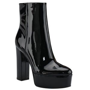 Marc Fisher Patent Leather Caled 2 Platform Bootie NIB 10